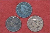 3 - Large Cents 31, 32 and 38