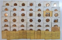 67 Lincoln Head Wheat Cents in 2x2 Holders