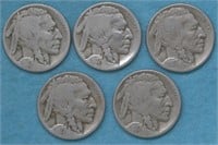 5 - 1927-D Buffalo Nickels