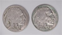 2 - 1929 Buffalo Nickels