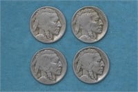 4 - 1929-D Buffalo Nickels