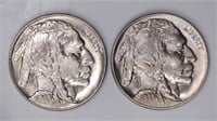 2 - 1938-D Buffalo Nickels