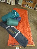 Sleeping bags and Coleman possible tent