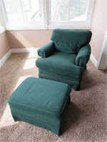 Sitting chair with foot stool