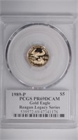 1989 $5 Gold Eagle PCGS PR69DCAM