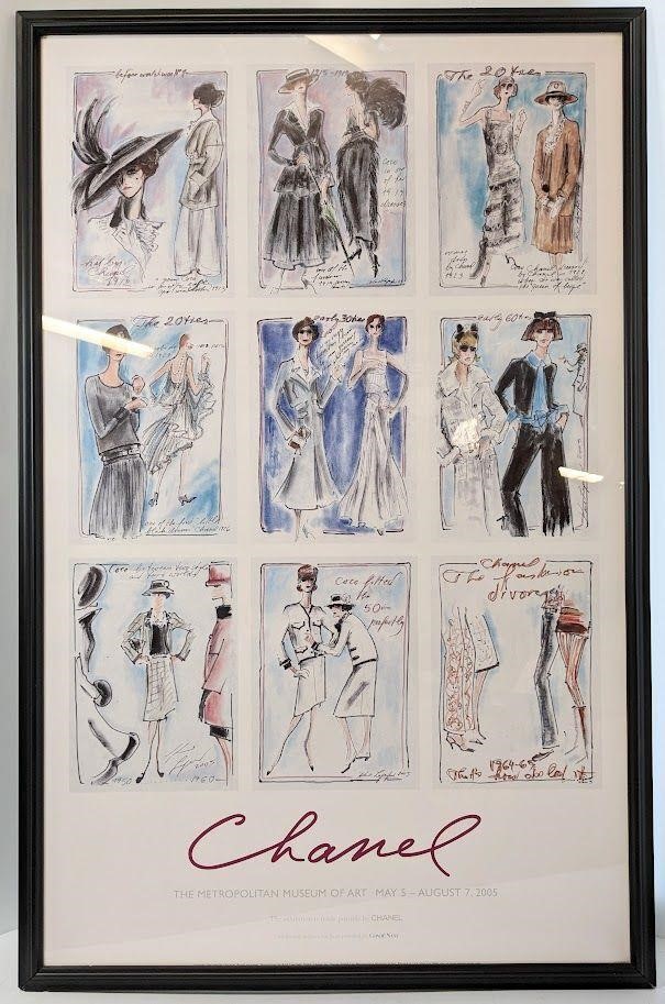 "CHANEL" Decade By Decade" Framed Poster