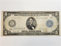 1914 $5 Reserve Note FR-855