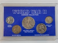 World War 2 5 Coin Collection