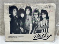 Autographed Photo Roller Band