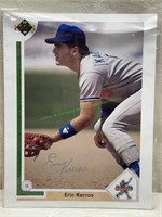 Eric Karros Autograph 1991 Upper Deck