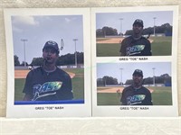 3 Greg "Toe" Nash Autographed photos