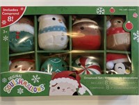 Squish Mallows Holiday  Ornaments Set, 8pcs