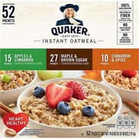 Quaker Oats Instant Oatmeal Variety 52 Count