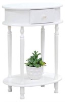 Homecraft Furniture White Oval End Table