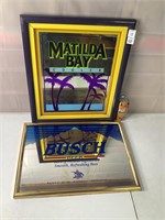 Matilda Bay & Busch Beer Mirrored Signs