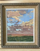 Western OB, Original Painting Signed Walker, 1963