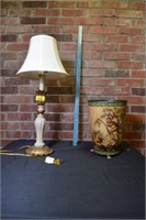 Monkey trash can and lamp