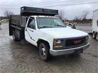 1997 GMC 3500 DUMP TRUCK 2WD 10' X 80" DUMP BED