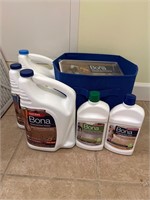 Lot of floor cleaning supplies