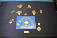 Presidental Collector Coin set and extra coins (