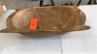 Primitive dough bowl or kneading bowl