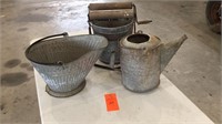 Coal bucket, mop bucket, sprinkle can