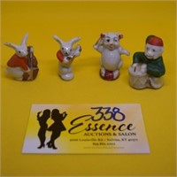 VTG Occupied Japan 2" Rabbits, a pig and a monkey