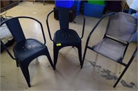 Metal outside chairs