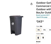 Outdoor Garbage Can