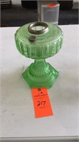 Green depression oil lamp base