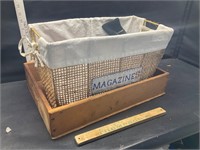 Crate , basket and contents