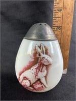 Milk Glass Rabbit Salt/Pepper Shaker, features