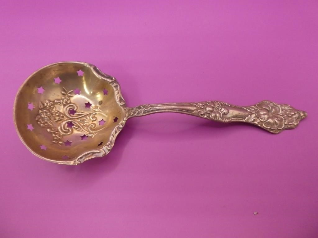 Sterling Silver Olive Spoon 5", 15.1 Grams