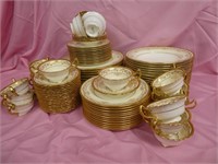 Royal Doulton Gold Encrusted Set Of China 88 Piece