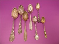 Mixed Sterling Silver Spoons 96 Grams
