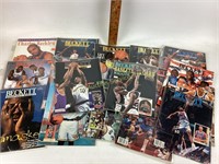 Courtside and Beckett sports magazines, including