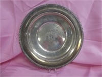 Gorham Sterling Silver 9.5" Plate 230 Grams,
