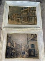 (2) Framed 20th Century water paintings