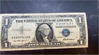 1957 silver certificate, dollar