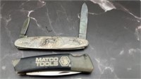 Matco tools, knife, and wildlife scenery, knife