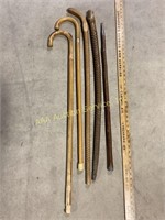 Wooden Walking Canes, Cane with Knit built in,