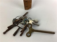 Key Ring With Tatum Style Keys, National Brass