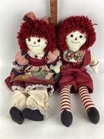Raggedy Anne & Andy dolls