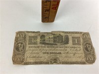 $1 note Bank of The State of South Carolina 19th