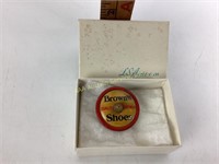 Brown Shoes tin litho spinning top advertising