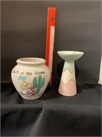 Mexican vase and candle holder