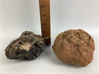 Geode Rocks, includes (2) geode rocks, please see