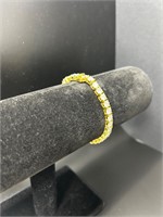 Bracelet Moissanite yellow 5mm size 7