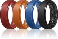 4pc Ergonomic Breathable Men's Silicon Bands