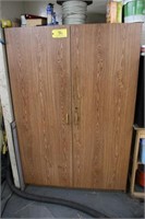 Wood Cabinet w/ Contents Including: